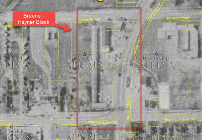 Dicksons Lodge - Walloon Lake Lodge - 1956 Breenes Hayners Block (newer photo)